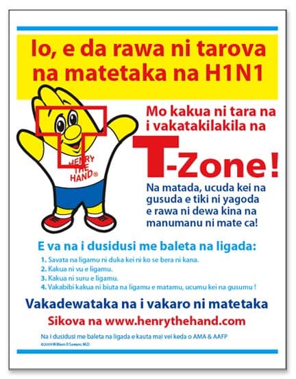 fijian h1n1 poster